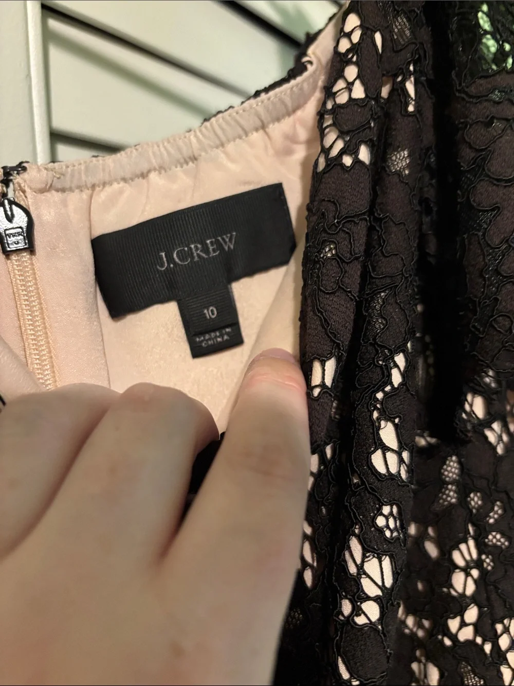 J. Crew Black Lace Midi Dress with Flutter Cap Sleeves